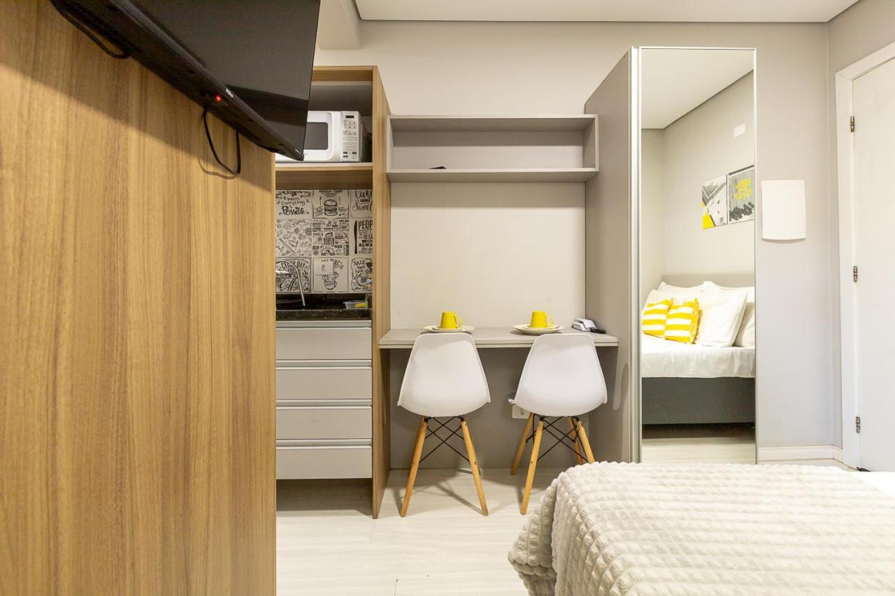 09- Studio Lindamente Decorado! Ideal Para Casal!!! كوريتيبا المظهر الخارجي الصورة