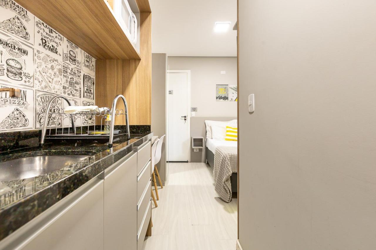 09- Studio Lindamente Decorado! Ideal Para Casal!!! كوريتيبا المظهر الخارجي الصورة