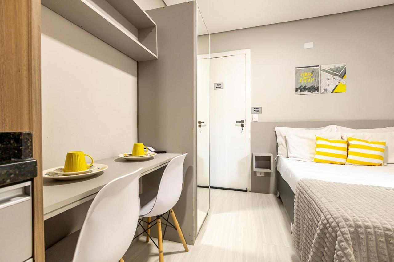 09- Studio Lindamente Decorado! Ideal Para Casal!!! كوريتيبا المظهر الخارجي الصورة